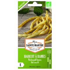 Ferme de Sainte Marthe  Haricot à Rames Neckargold Beurre Filet Sans Fil  env 190 graines
