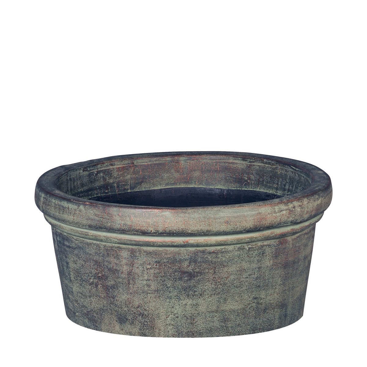   Bowl Liso Antic Ceramic 40x15cm Verde  40x15cm