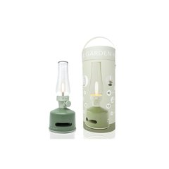   Lanterne Led Speaker Verte Audio Bluetooth- Garden House (Verde Salvia) Vert Véronèse 11x11x27cm 5w