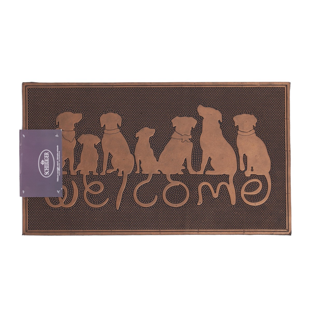 Schilliger Design  Paillasson Welcom chien Sans couleur 45x75cm