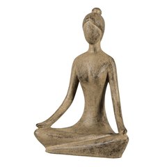 Schilliger Sélection Yoga Statue Yoga Sumatra 01D taupe M Brun noisette L33.5xW21xH47.5cm