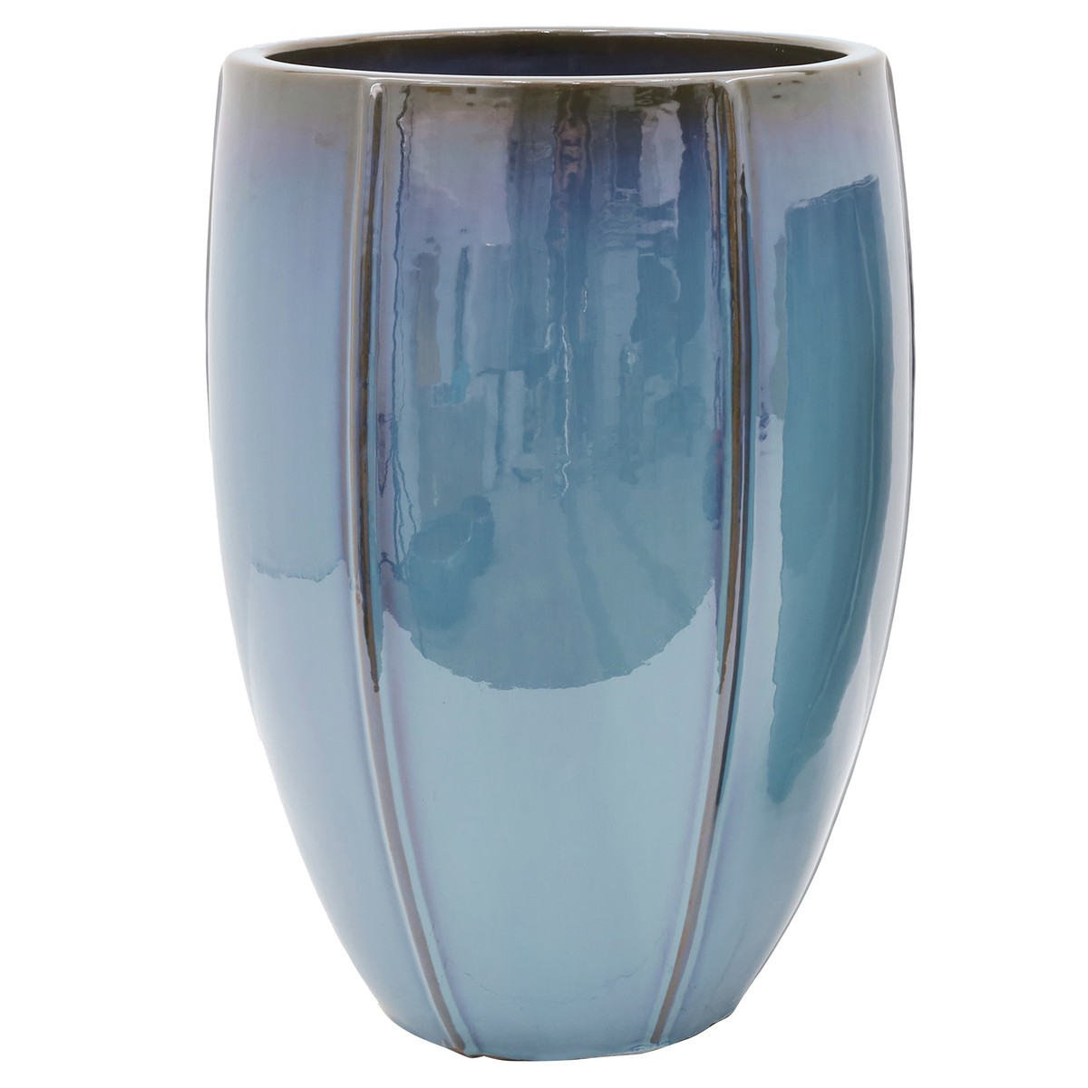 Schilliger Sélection  Pot Vase émaillé sea blue XL Bleu aigue-marine d41cm h58cm