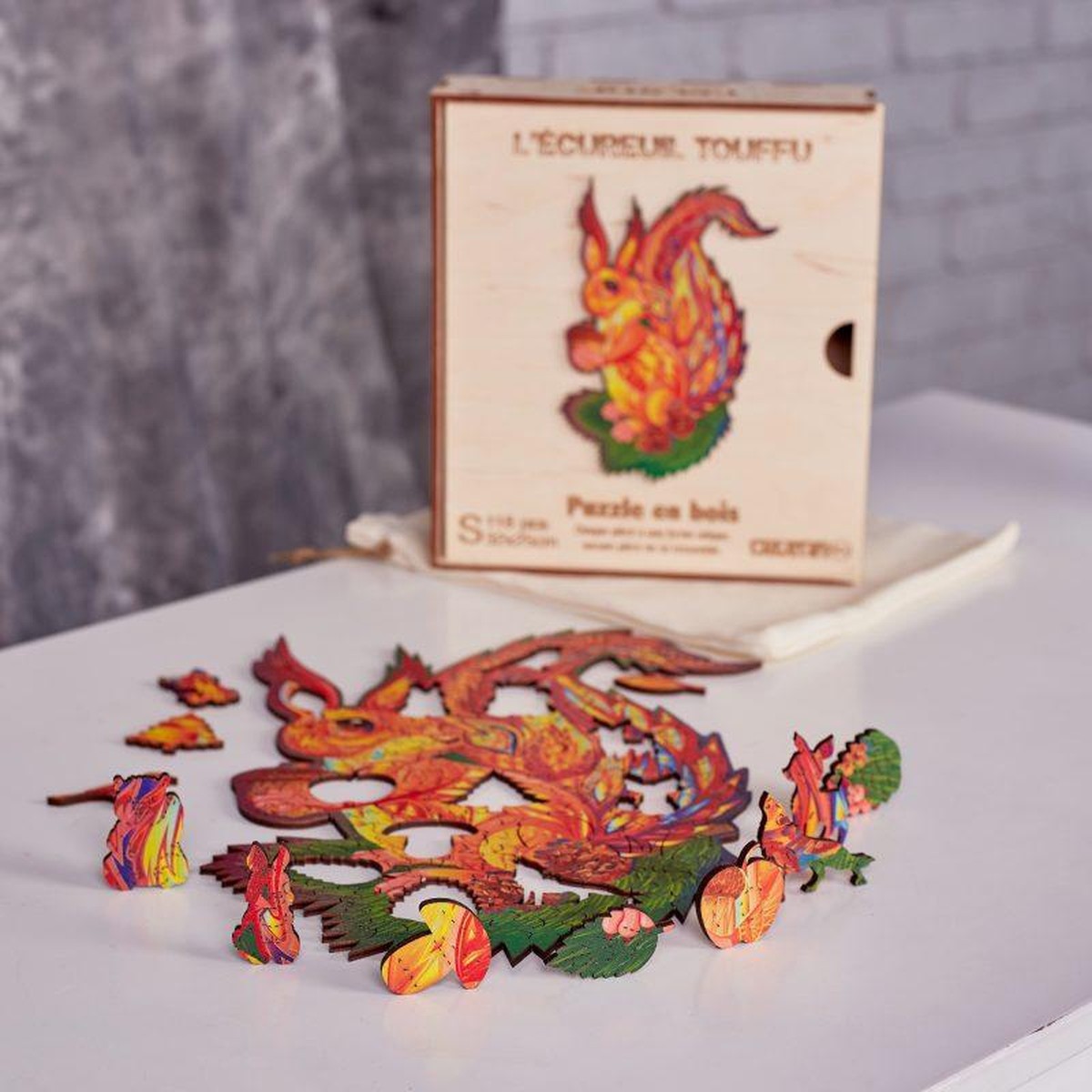   PZ BOIS - L'ECUREUIL TOUFFU 118PCS - S  