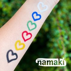   Kit 6 crayons de maquillage Arc-en-ciel (blanc/noir/jaune/vert/bleu/rouge)  