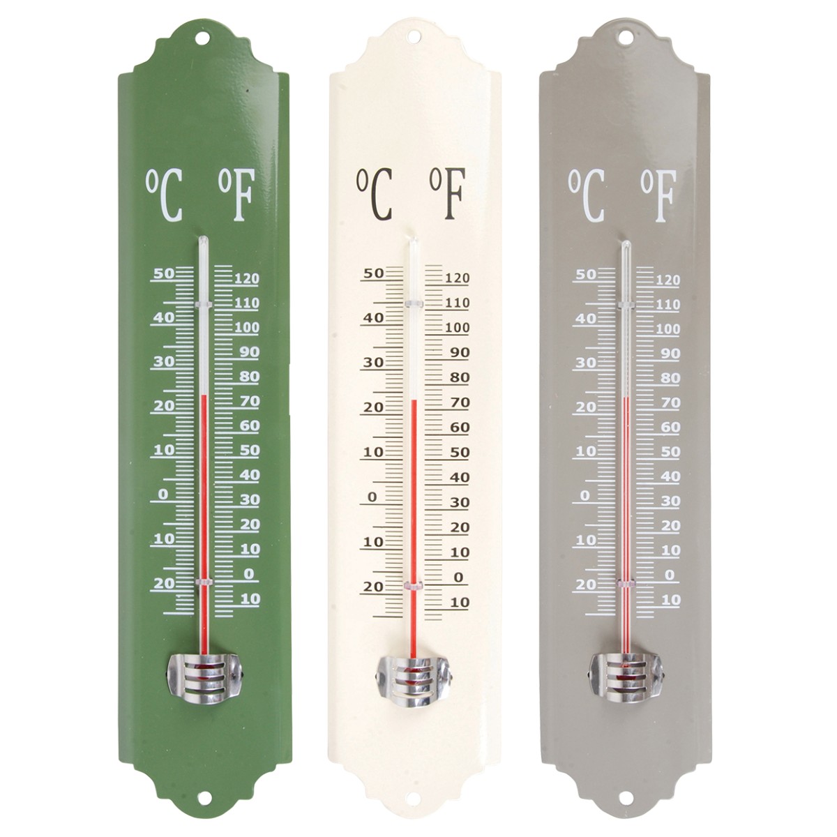 Esschert Design Esschert Design Thermomètre métal assorti  6.8x1.2x30cm