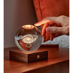   Lumière Cristal Ambre Galaxie  8x8x12cm