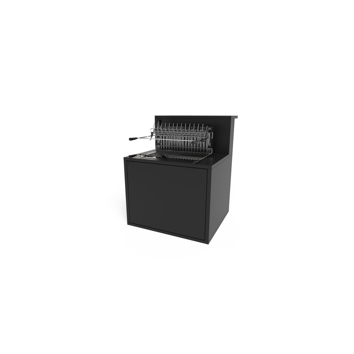 Forge Adour TABLES ROULANTES Suppor gril acier 66 Comptoir Bar noir  