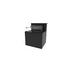 Forge Adour TABLES ROULANTES Suppor gril acier 66 Comptoir Bar noir  