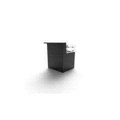 Forge Adour TABLES ROULANTES Suppor gril acier 66 Comptoir Bar noir  