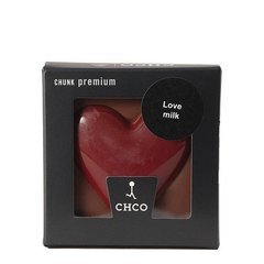  Chocolate compagny Tablette de chocolat au lait au coeur rouge  60gr