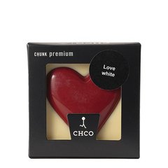  Chocolate compagny Tablette de chocolat blanc au coeur rouge  60gr