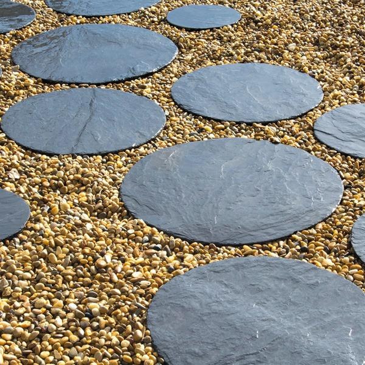   Pas Japonais Ardoise Naturelle 30Cm U  Diam30cm