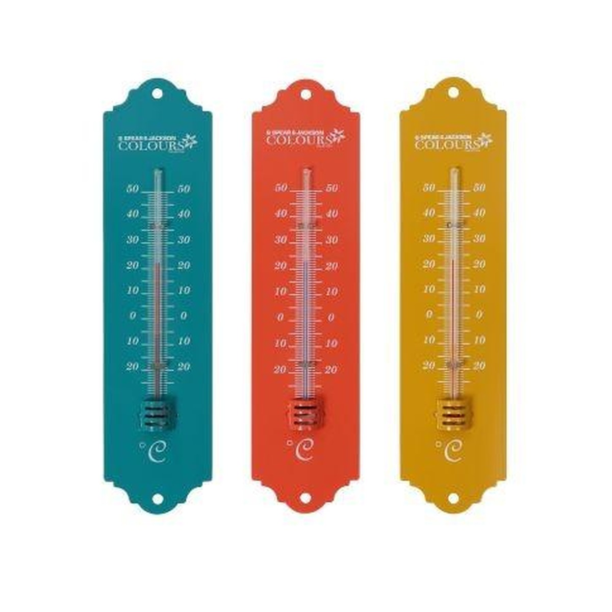Spear & Jackson  Thermomètre métal colours  0.5x5x20cm