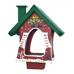  Vogevilla Petite Mangeoire  Magie de l'Hiver Rouge fraise 21x21x23cm