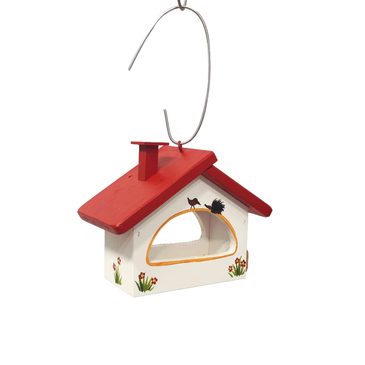  Vogevilla Mangeoire Petit refuge suspendu Blanc albâtre 14x27x20.5cm