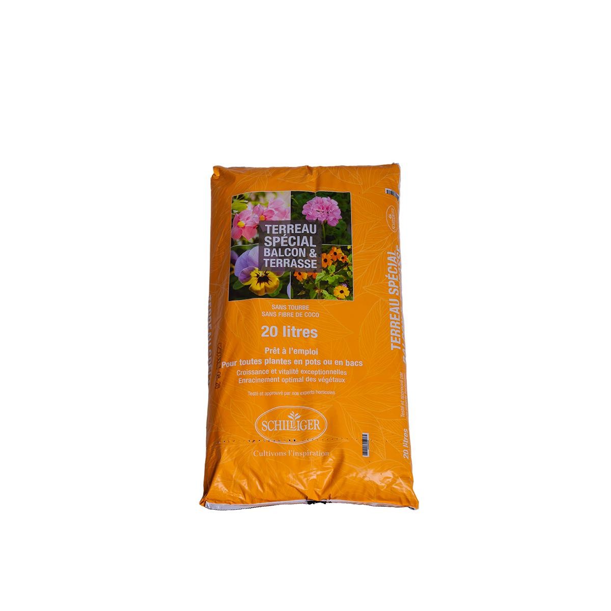   Terreau Balcon-Terrasse SansTourbe Schilliger Sans couleur 20L