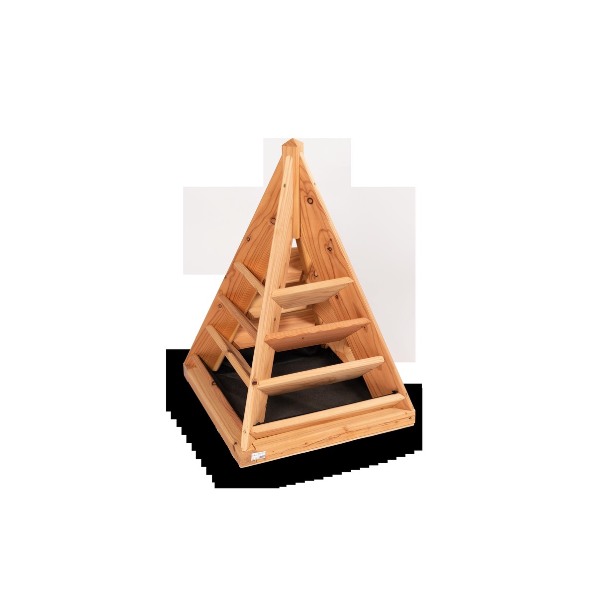  Pyramide à fraises mélèze huilé  50x50x71cm